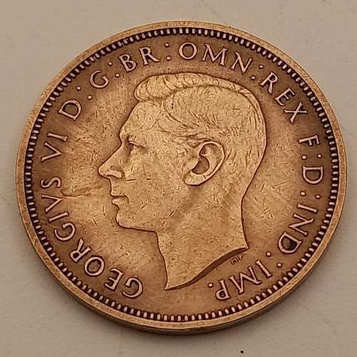 1939 United Kingdom ½ Penny - George VI