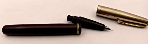 Vintage Golden Platignum Lever Filler fountain Pen England -no Ink sac