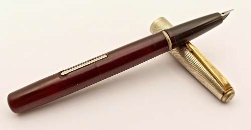 Vintage Golden Platignum Lever Filler fountain Pen England -no Ink sac