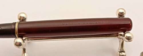 Vintage Golden Platignum Lever Filler fountain Pen England -no Ink sac