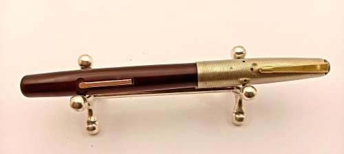 Vintage Golden Platignum Lever Filler fountain Pen England -no Ink sac