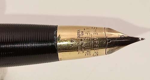 Vintage Sheaffers Lifetime Fountain Pen 14kt Gold Nib and Pencil set in case