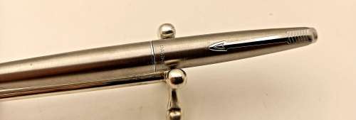 Vintage Parker 45 Fountain Pen -Silver Trim see condition - Cartrige Empty