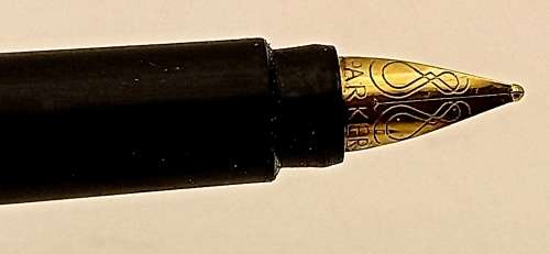 Vintage blue Parker  Fountain Pen -Personalised - Cartridge is Empty
