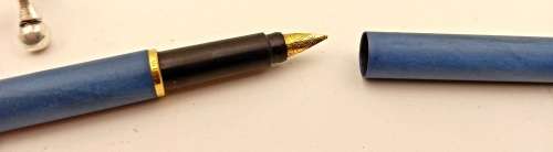 Vintage blue Parker  Fountain Pen -Personalised - Cartridge is Empty