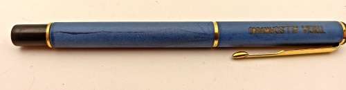 Vintage blue Parker  Fountain Pen -Personalised - Cartridge is Empty