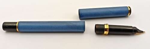Vintage blue Parker  Fountain Pen -Personalised - Cartridge is Empty