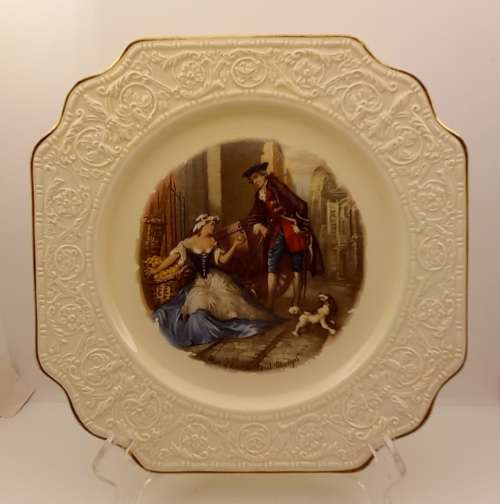 Vintage Crown Devon Fielding`s Porcelain Plate Cries of London `Sweet Oranges` made in England