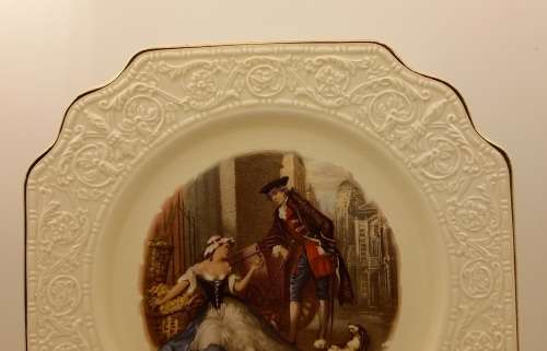 Vintage Crown Devon Fielding`s Porcelain Plate Cries of London `Sweet Oranges` made in England