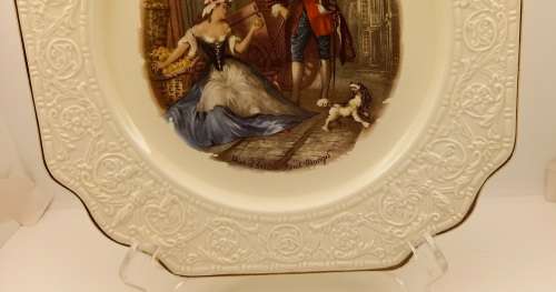 Vintage Crown Devon Fielding`s Porcelain Plate Cries of London `Sweet Oranges` made in England