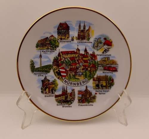 Collectable German `NURNBERG` Porcelain Wall Plate 170mm