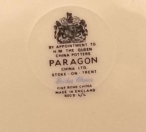 Vintage Paragon `Brides Choice` Stroke-on-trent Side Plate 160mm made in England