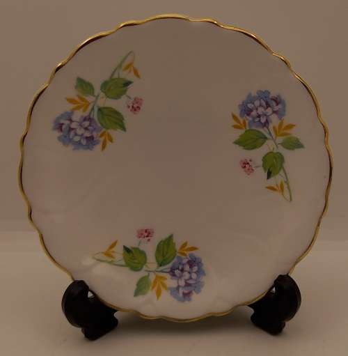 Small Vintage Adderley FLORAL Porcelain Bone china Plate Made in England 118mm