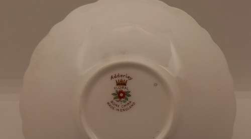Small Vintage Adderley FLORAL Porcelain Bone china Plate Made in England 118mm