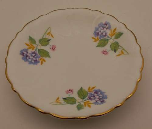 Small Vintage Adderley FLORAL Porcelain Bone china Plate Made in England 118mm