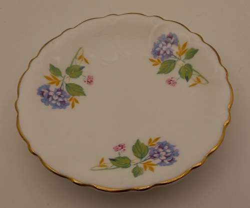 Small Vintage Adderley FLORAL Porcelain Bone china Plate Made in England 118mm