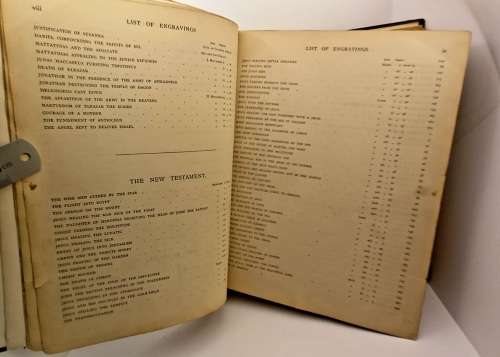 Antique 1850`s Family(Finn/Stopforth) Bible  with MANY GUSTAVE DORE (1832-1883) illustrations