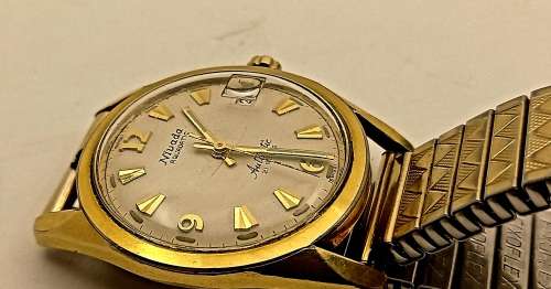 Vintage 1950's  Mens NIVADA  Antarctic Automatic Watch 21 Rubis 7315M2107 Working