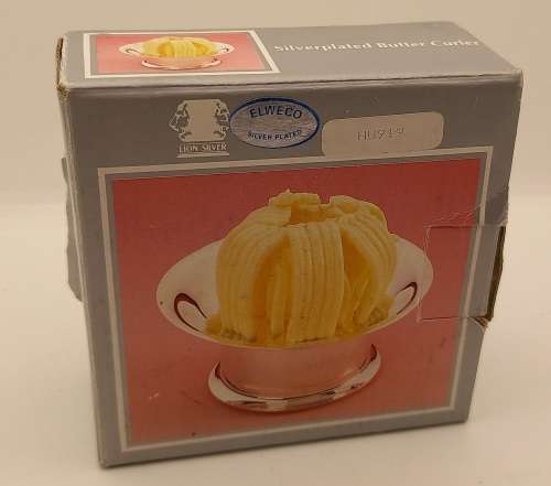 Elweco Silver Plated  Butter Curler in box