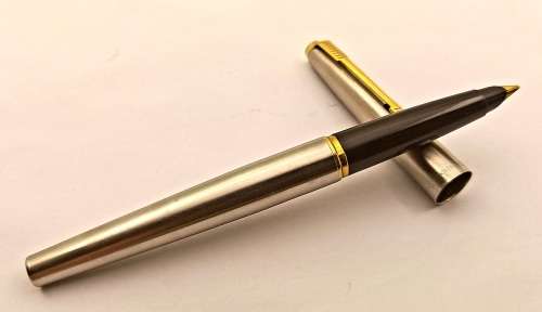Vintage Pre -1980 Parker 45  "Flighter"  Fountain Pen - New Cartridge- made in the U.K