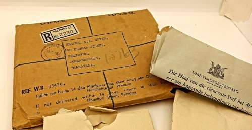 Group of 5 WW2 Full Size Medals with Ribbons in Original packaging issued to S.A Smyth -Engraved