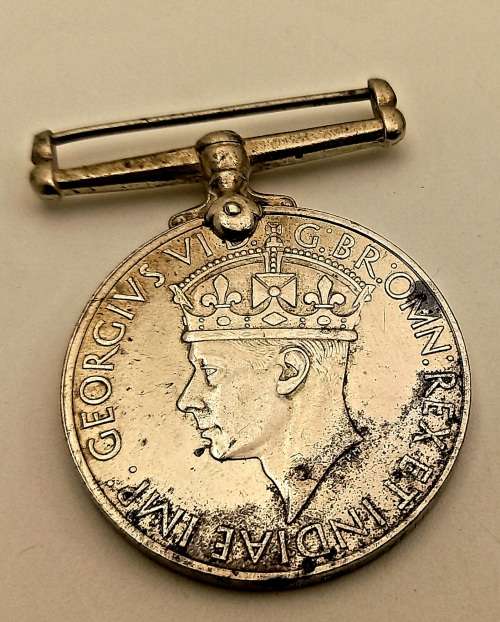 WW2 1939-1945 Full size Medal issued to 75641 T.O Weir engraved