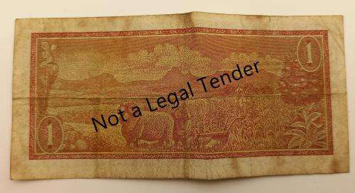 1973 1 Rand -Afrikaans - English T.W. De jongh