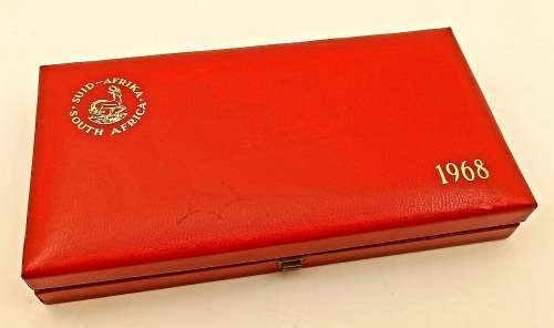 1968 Proof Coin set (SILVER R1) in Original SA Mint box