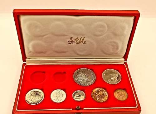 1968 Proof Coin set (SILVER R1) in Original SA Mint box