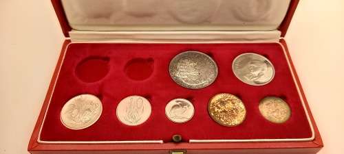 1968 Proof Coin set (SILVER R1) in Original SA Mint box