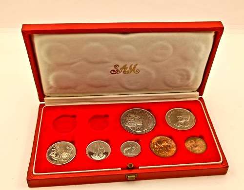 1968 Proof Coin set (SILVER R1) in Original SA Mint box