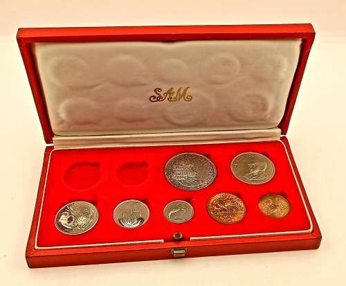 1968 Proof Coin set (SILVER R1) in Original SA Mint box