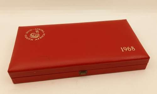 1968 Proof Coin set (SILVER R1) in Original SA Mint box