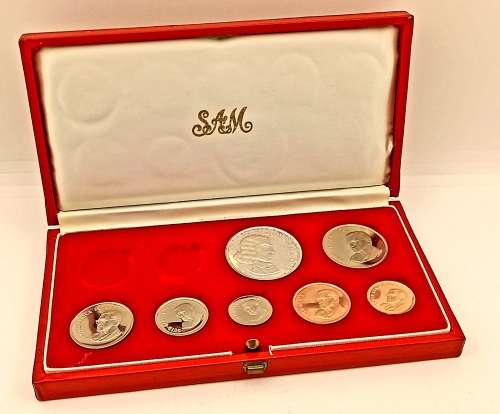 1968 Proof Coin set (SILVER R1) in Original SA Mint box