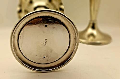 Pair of Vintage EPNS (Silver Plated ) Vases 185x117mm