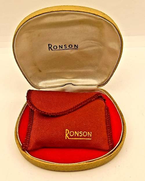 Vintage Ronson Adonis Lighter in Case --Not tested -no Gas