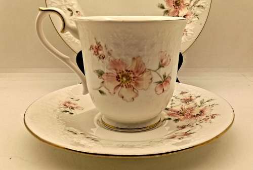1984 Royal Albert For all Seasons "Breath of Spring" Tea Trio Made in England