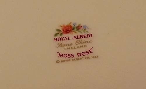 Vintage Royal Albert  "Moss Rose" Cake Plate  - Mint Condition - Made in England