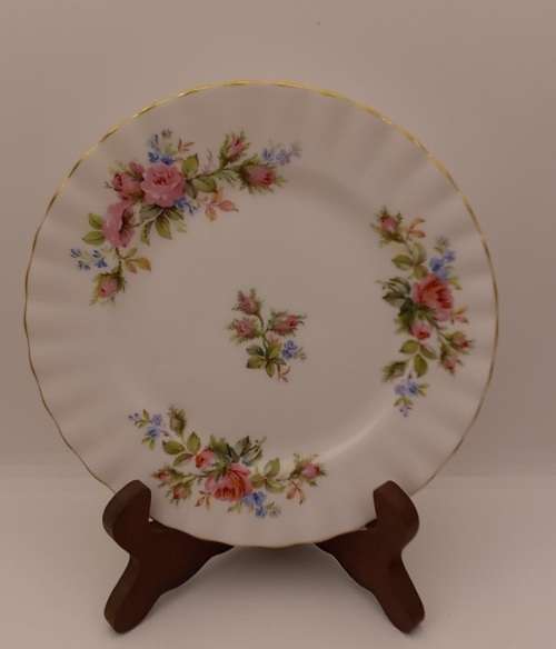 Vintage Royal Albert  "Moss Rose" Tea Trio - Mint Condition - Made in England (6 Available)