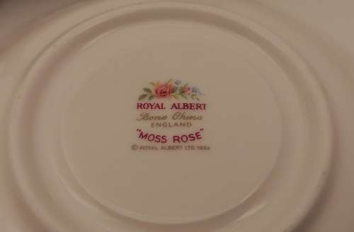 Vintage Royal Albert  "Moss Rose" Tea Trio - Mint Condition - Made in England (6 Available)