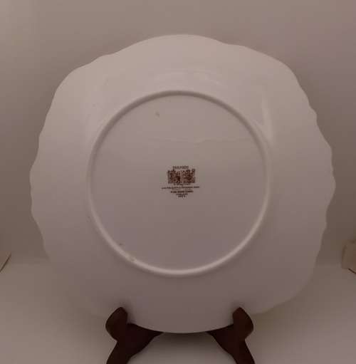 Vintage Paragon Fine Bone China Rockingham Green Cake Plate - By Appointment to the Queen