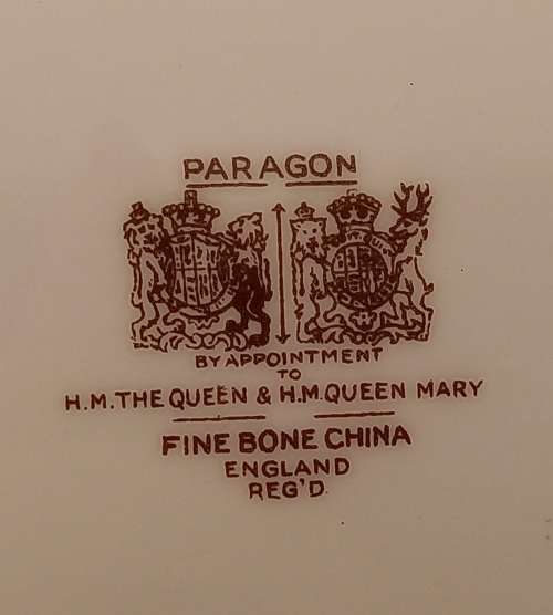 Vintage Paragon Fine Bone China Rockingham Green Cake Plate - By Appointment to the Queen