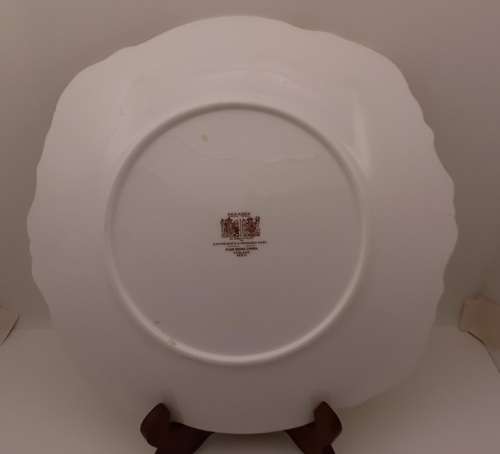 Vintage Paragon Fine Bone China Rockingham Green Cake Plate - By Appointment to the Queen