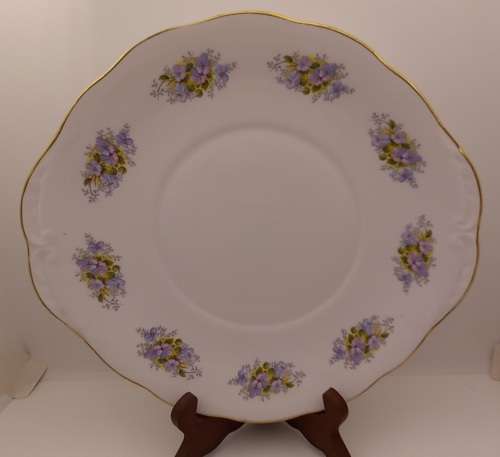 Vintage Queen Anne "G 96 1" Fine Bone China Cake Plate - Ridgway Potteries