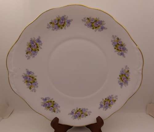 Vintage Queen Anne "G 96 1" Fine Bone China Cake Plate - Ridgway Potteries