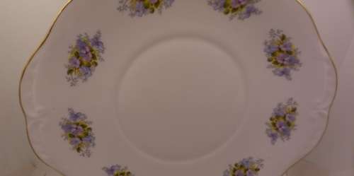 Vintage Queen Anne "G 96 1" Fine Bone China Cake Plate - Ridgway Potteries