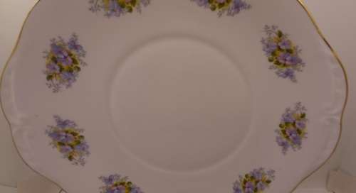 Vintage Queen Anne "G 96 1" Fine Bone China Cake Plate - Ridgway Potteries