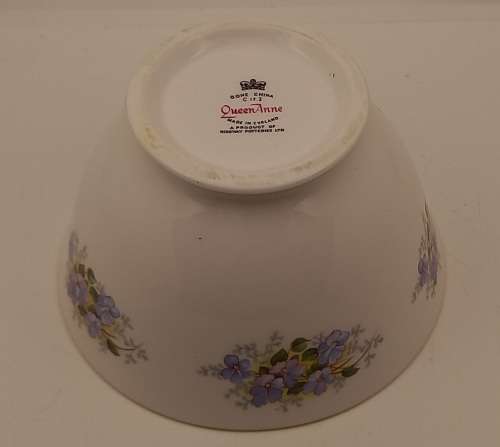 Vintage Queen Anne "C 17 2 " Fine Bone China Sugar Bowl- Ridgway Potteries