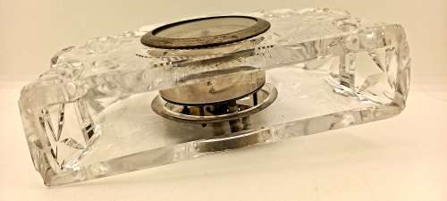 Vintage Crystal Clock ( clock need service or repairs) only runs for few minutes