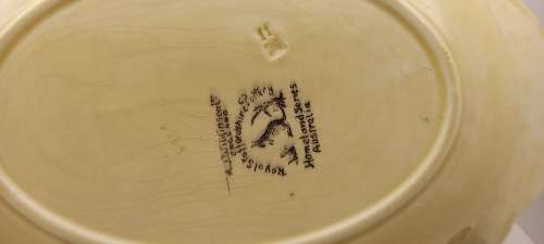 Rare Antique A.J Wilkinson Homeland Series Australia Royal Staffordshire Oval Plate